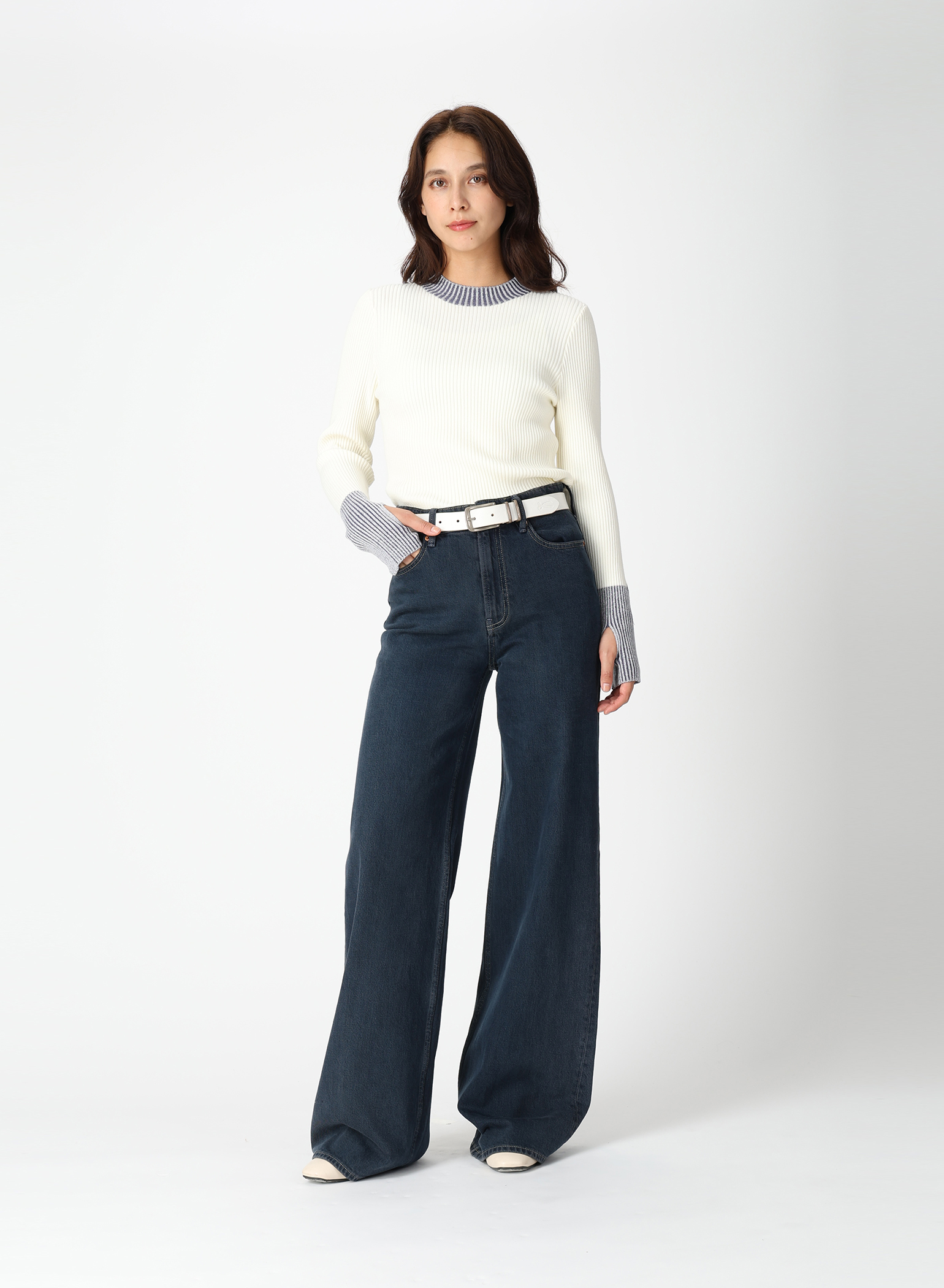 BICOLOR RIB KNIT アイテム詳細｜DENHAM（デンハム）日本公式